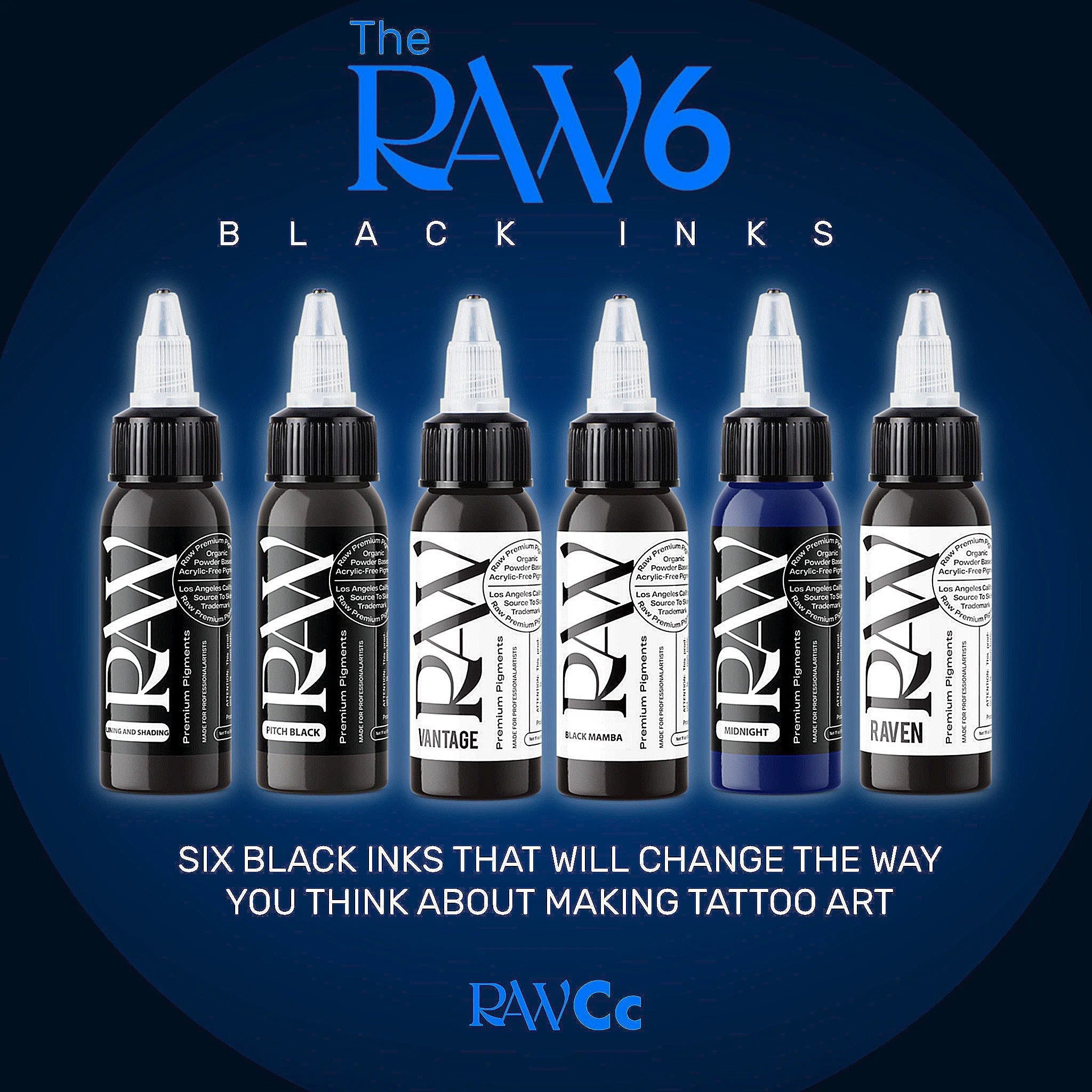 THE RAW6 (BLACK INK) SET